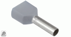 Terminal clavija 2x 2,5mm2 GRI