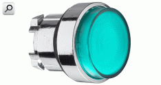 Pulsador lum d22; Cabez VER sal c-led