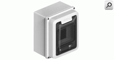 Caja TM Din   4 b ext PVC  GRI p-FUM IP65