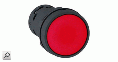 Pulsador d22 ROJ 1NC ras monolitico a-Pla