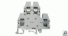 Borne paso R32/35  2x  4mm2  30A GRI 2pis tor