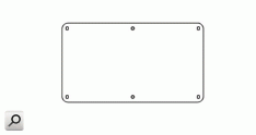 Caja tomacor PVC; Placa portante AMA IP55