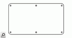 Caja tomacor PVC; Placa portante GRI IP44