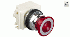 Pulsador emerg lum d30 ROJ 1NA/NC 24Vca-c led