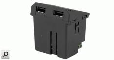 Mod cargador 2 USB GRI  5,0A "A" + "A"