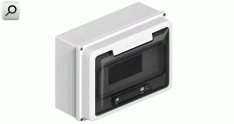 Caja TM Din   8 b ext PVC  GRI p-FUM IP65