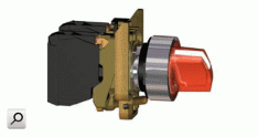 Selectora  2p d22 ROJ 1+1 Led  24V a-Met-CRO