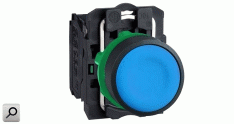 Pulsador d22 AZU 1NA ras a-Pla           IP65