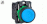 Pulsador lum d22 AZU 1+1 Led 230V BA9s Pla-NG