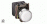 Pulsador lum d22 BLA 1+1 Led  24V int Met-CRO