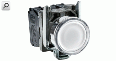Pulsador lum d22 BLA 1+1 Led 120V int Met-CRO