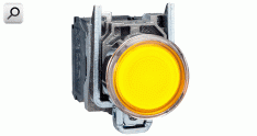 Pulsador lum d22 AMA 1+1 led 230V int Met-CRO