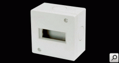 Caja portamod ext  1mod IP40 BLA c-torn