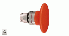 Pulsador emerg d22; Cabez ROJ d60 Met