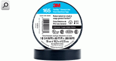 Cinta aisl adh PVC  9,00M NEG 19mmA 0,15mm165