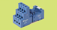 Zocalo rele 16A 11p plana p-panel-Din 9203