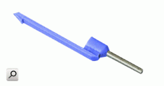 Terminal clavija 1x  0,75mm2 aisl AZU leng me