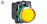 Pulsador lum d22 AMA 1+1 led 230V ras Pla-NEG