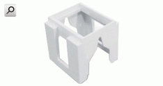 Soporte DIN  2 mod MAR pvc Siglo XXI