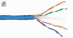 Cable PC UTP Cat 6 4p PVC AZU 24AWG