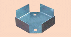 Perfil C; Union cruz 44x44mm 1,6mm Zingrip