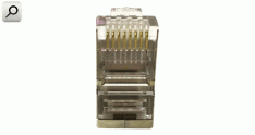 Ficha PC RJ45 Macho 8p 8P8C Cat5e blindado