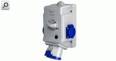 Toma ind 3x 32A+T+N 380 exter H ROJ c-in IP44