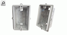 Caja dom rectg emb PVC  3Mod