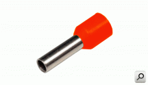 Terminal clavija 1x  1,0mm2 ROJ pun-hueca