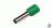 Terminal clavija 1x  6mm2 VER pun-hueca