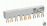 Guardamotor; MS116-132 barra h/ 65A p-3u 0aux Guardamotor; MS116-132 barra h/ 65A p-3u 0aux