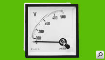 Voltimetro CA 1x 300V  48x 48 AcMov Clase 1,5