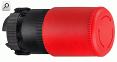 Pulsador emerg d22; Cabez ROJ d30