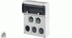 Caja tomacor PVC p- 5=16A o 32A 14bDin IP66