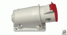 Toma ind 3x 16A+T   380 exter H ROJ IP44